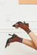SOCKEN - Gabriella - Glänzende Socken mit dekorativer Rippung SW006  1