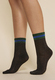 SOCKEN - Gabriella - Glänzende Socken mit dekorativer Rippung SW006  7
